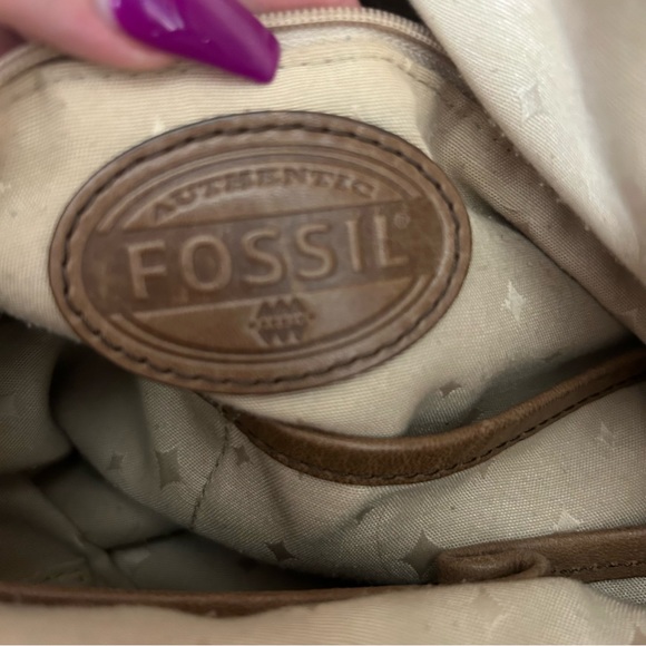 *RARE*Fossil | Vtg Retro Boho Leather Crossbody Bag - Picture 8 of 16